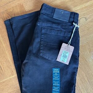 Cody James Men's Night Rider Black Wash Slim Straight Denim Jeans